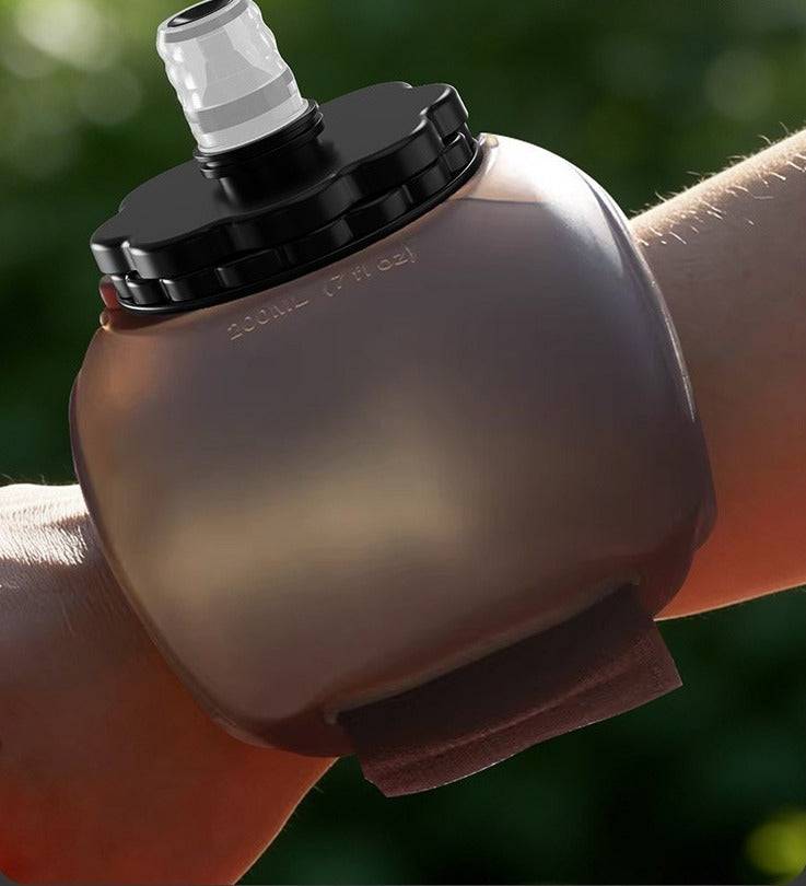 Wrist Water Bottle 200ml Soft Silicone Hydration Band