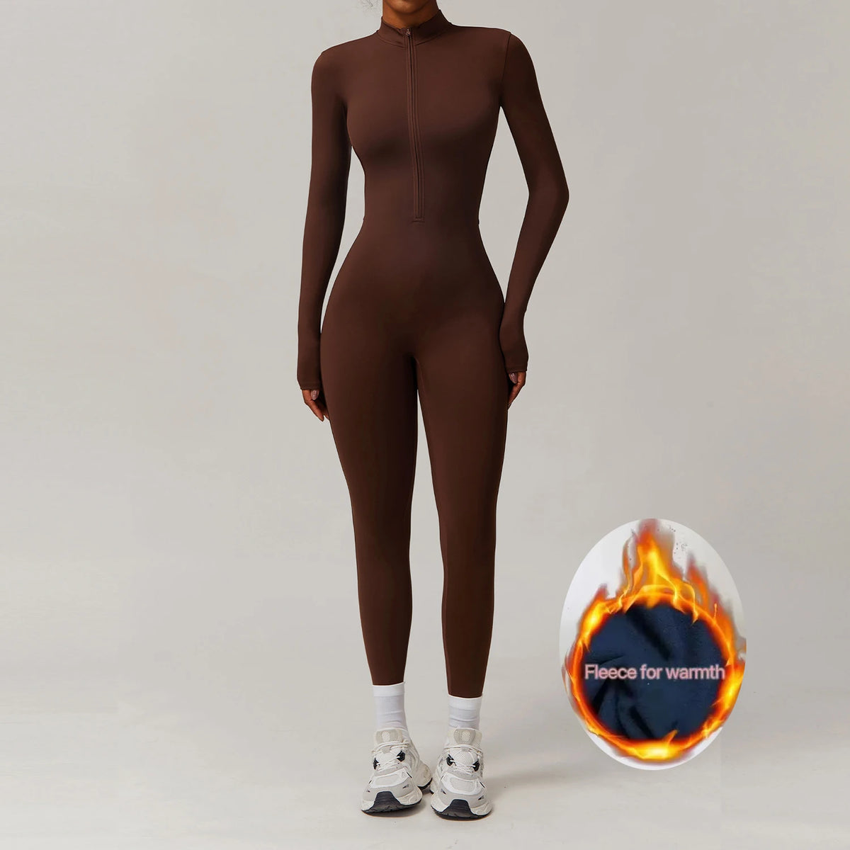 Women's Warm One-Piece Yoga Jumpsuit
