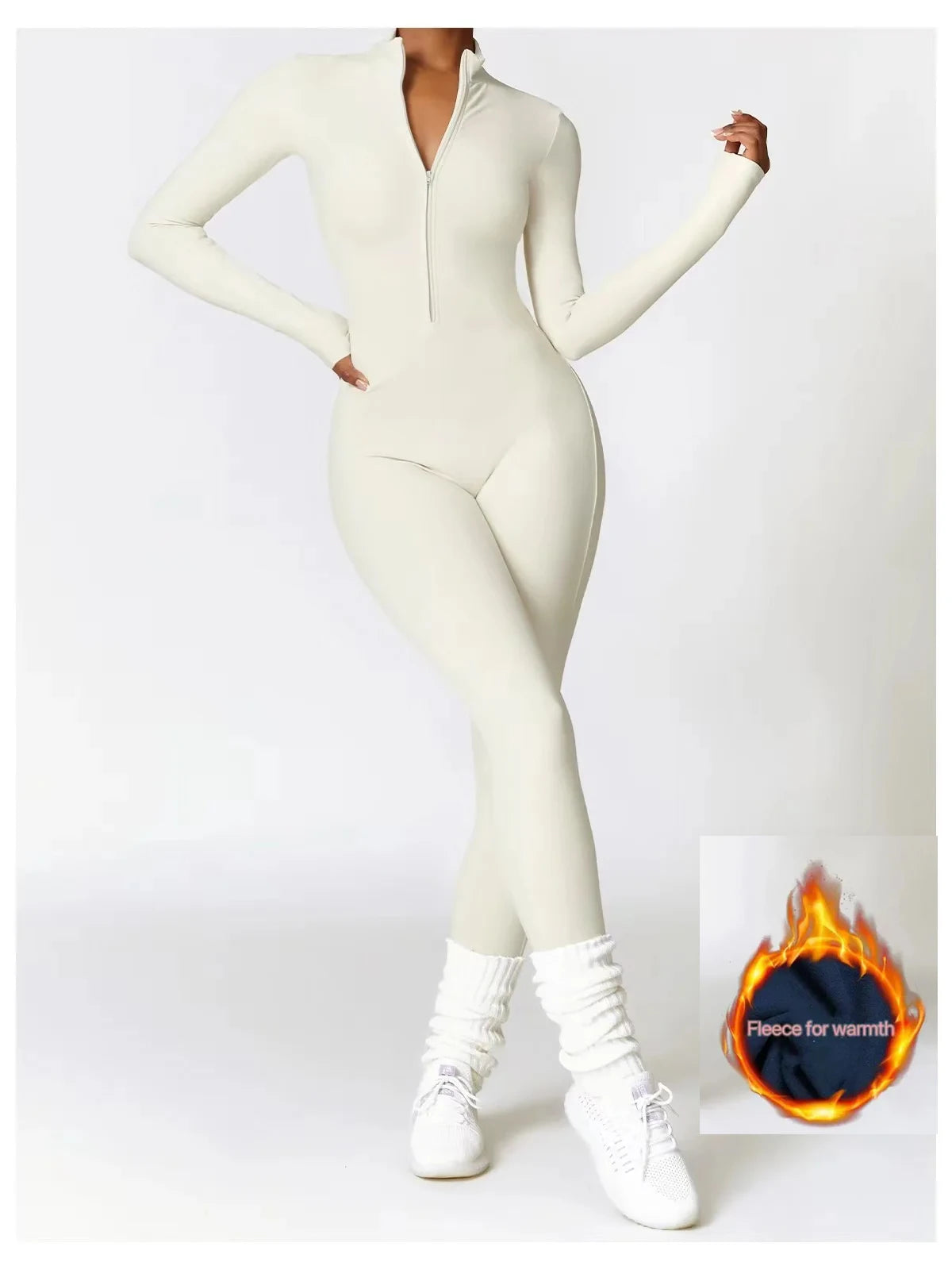 Women's Warm One-Piece Yoga Jumpsuit