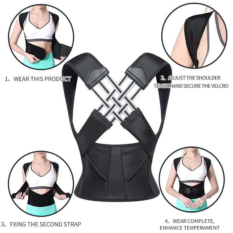 Adjustable Back Posture Support Belt