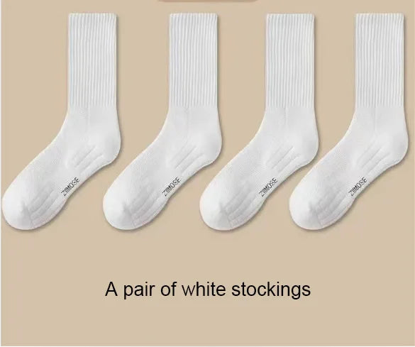 Thick Cotton Sports Socks – Mid-Tube