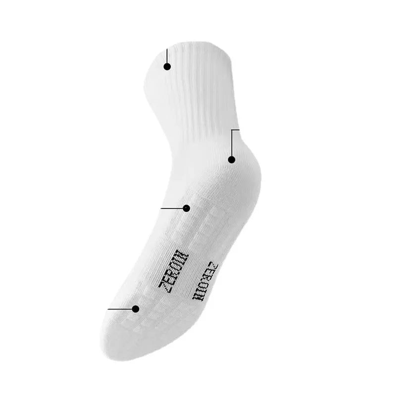 Thick Cotton Sports Socks – Mid-Tube