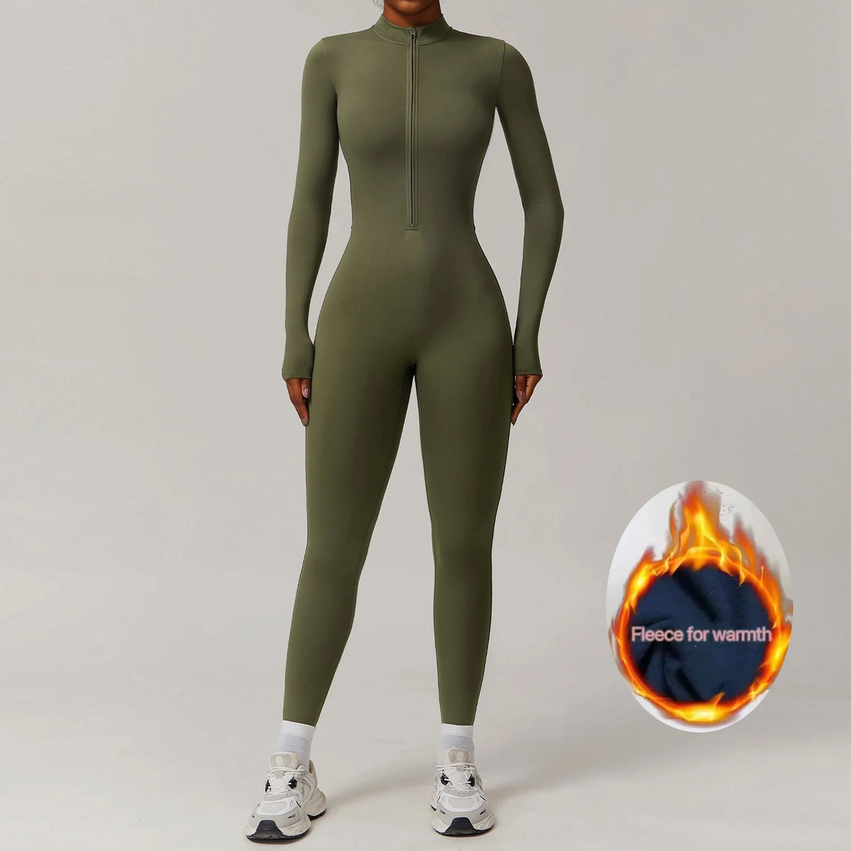 Women's Warm One-Piece Yoga Jumpsuit