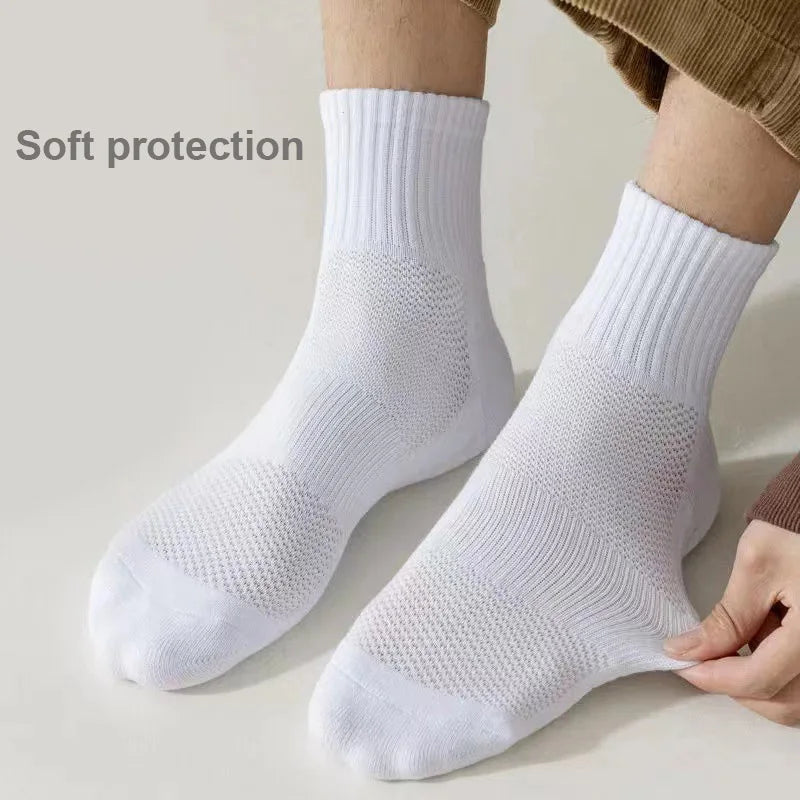 Thick Cotton Sports Socks – Mid-Tube