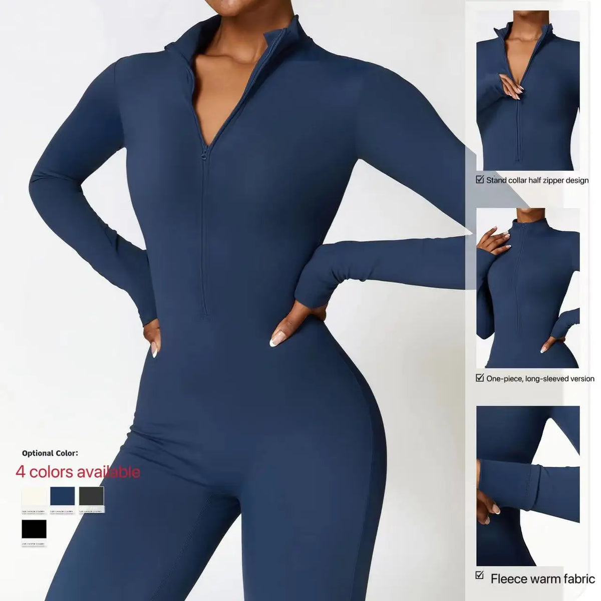 Women's Warm One-Piece Yoga Jumpsuit